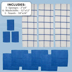 Don Aslett's 12 Piece Microfiber Kitchen Set | 6 Multi-Purpose Wash Cloths - Image 3