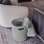 PUTSKA Basket – Round Storage for Toys, Stuffed Animals – Soft Baby Girl Basket - Image 5