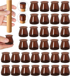 32 Pcs Chair Leg Protectors for Hardwood Floors, Silicone Felt Furniture Leg by OASMU
