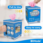 Microfiber Cleaning Cloth, 100 Sheets Microfiber Towels - Image 6