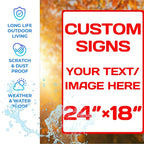 Personalized signs, Aluminum Weatherproof Metal Sign, Optional reflective - Image 3