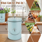 AOSION Countertop Compost Bin Kitchen, Odor Resistant Indoor Compost Bin - Image 5