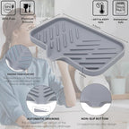 Yasmen Silicone Bathroom Soap Dishes, Sink Sponge Holder - Image 2