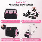 Large Rolling Cleaning Caddy Bag - Image 4