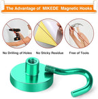 MIKEDE Magnetic Hooks, 40Lbs+ Heavy Duty Magnet Hooks - Image 4