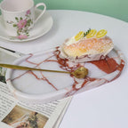 Natural Marble Tray, Oval Vanity Decorative Tray - Image 4