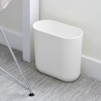 iDesign Small Oval Plastic Bathroom Trash Cans - Image 5
