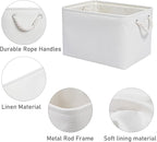 15x11x9.5 Inch Storage Baskets for Shelves, 3 Pack Storage Bins，Foldable - Image 6