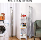 funest Drying Rack Clothing, 79 Inches Adjustble & Foldable Laundry Drying Rack - Image 4