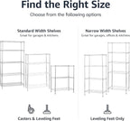 Amazon Basics 4-Shelf Adjustable Heavy Duty Steel Wire Rack Storage Shelving - Image 4