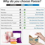 Poesie Travel Laundry Detergent Sheets 120 Sheets Liquidless Clothes Washing - Image 4
