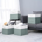 13 x 13 Inch Fine Linen Storage Bins - Image 6