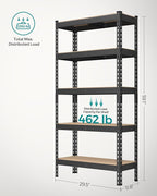 SONGMICS 5-Tier Storage Shelves, Load 2310 lb, Boltless Assembly, Adjustable - Image 3