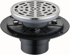 RANDOM Round Shower Drain Brushed Nickel 4 Inch Shower Drain by RANDOM