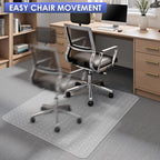Kuyal Office Chair Mat for Carpet, 2 Pack 46x 55 Clear Heavy Duty Computer - Image 6