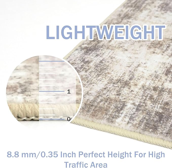 IOHOUZE Abstract Runner Rug 2x6 Ft Washable Runners - Image 5