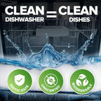 Heavy Duty Dishwasher Cleaner and Deodorizer Tablets, Deep Cleaning, Natural - Image 5
