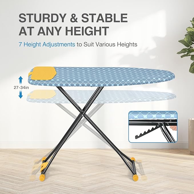 APEXCHASER Ironing Board with Iron Rest, Compact and Space Saver Iron Board - Image 2
