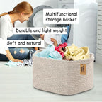 COMFY-HOMI 3PACK Cotton Rope Woven Basket - Image 3