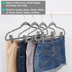 Grey Velvet Hanger Clips - Image 4