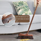 Wood Angle Broom – 44.8” Wooden Handle Compact Brooms - Image 5