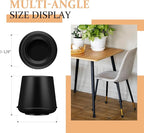 1-1/8” Round Rubber Chair Leg Tips Caps, Chair Leg Floor Protectors, Non-Slip - Image 2