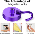 MIKEDE Magnetic Hooks, 150LB Heavy Duty Magnets - Image 5