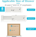 Vtopmart Drawer Dividers for Clothes 8 Pack, Adjustable 4" High Expandable from - Image 6