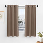 PONY DANCE Dark Brown Blackout Curtains by PONYDANCE