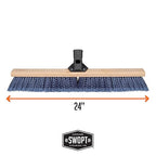SWOPT 24” Premium Multi-Surface Push Broom Head — Indoor and Outdoor Push Broom - Image 6