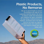 IRIS USA 13 Qt Stackable Plastic Storage Bins - Image 4