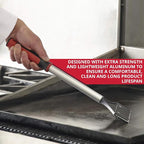 Flat Top Grill Scraper 15.5" Long Griddle Tool by FryOilSaver Co., 5.5" - Image 6