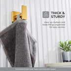 Angle Simple Towel Hook for Bathroom, SUS 304 Stainless Steel Robe Coat Hook - Image 7