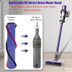 V8 Replacement Parts for Dyson V8 Animal Cordless Vacuum Roller Brush - Image 4