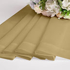 Chyhomenyc Gold Sheer Curtains 30 inch Length 2 Panels, Light Filtering Voile - Image 5