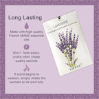 14 Packs Scented Sachets for Drawers and Closets Lavender Fresh Linen Cherry - Image 2
