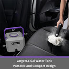 Steam Cleaner: Fast 50-Sec Heat-Up-21-Piece Kit-0.6Gal Tank Refill Anytime-No - Image 6