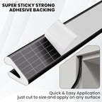 V Shape Foam Weather Stripping Door Frame Seal Strip 19.7FT Black, Draft Stopper - Image 5
