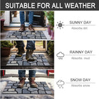 CHICHIC Welcome Door Mat 18X 30 Inch Front Doormat Outdoors - Image 6