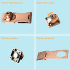 Alise Keyed Hasp Lock, 4 Inch Safety Packlock Clasp Hasp Lock Latch - Image 3