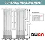 DWCN Blackout Curtains Thermal Insulated, Energy Saving & Noise Reducing - Image 8