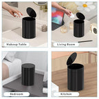 Mini Trash Can for Desk with Pop Up Lid, 1.5L Tiny Trash Can for Desk, 0.4 Gal - Image 5