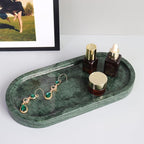Natural Marble Tray, Oval Vanity Decorative Tray - Image 9