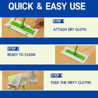 Dry Sweeping Cloths Disposable Mop Refills Floor Dust Mop Pad, Floor Cloth - Image 4