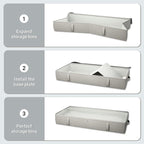2-Pack Under Bed Storage Containers, 8 Inches Tall Underbed Clothes Storage - Image 8
