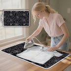 Spider Web Ironing Mat Black Heat Resistant Ironing Blanket Thick Portable - Image 3