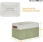 DULLEMELO Fabric Storage Bin for Laundry, Foldable Storage Basket for Shelves - Image 2