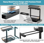 Under Sink Organizer Storage 1 pack, 2 Tier Slide Out Height Adjustable Pull - Image 5