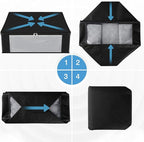 HomeHacks Storage 3-Pack Clothes Organizer Storage Bags Foldable Storage Box - Image 7