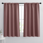 RYB HOME 45 inch Curtains for Living Room, Rod Pocket Thermal Insulated Small by RYBHOME